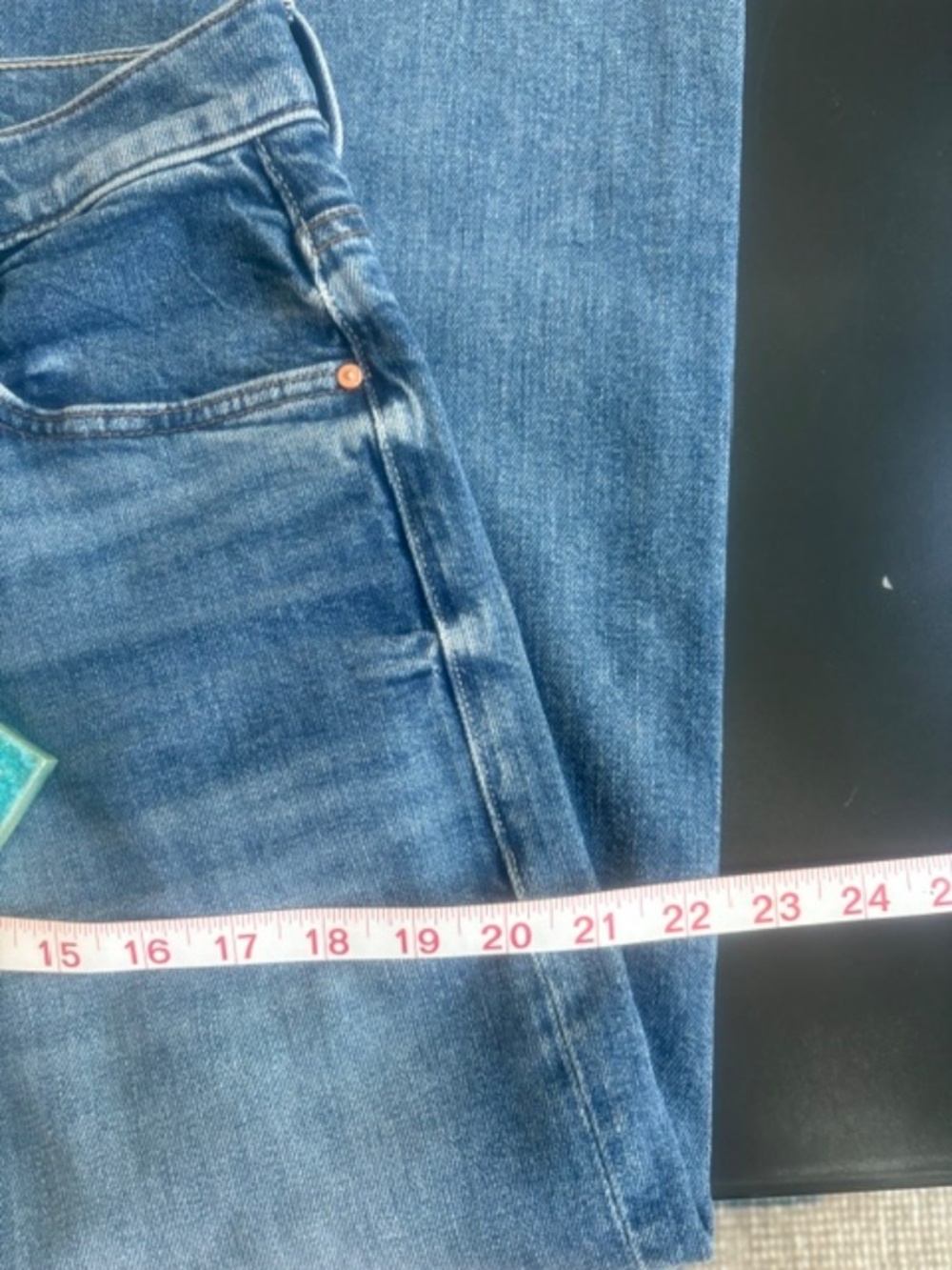 Mother Superior Denim Mid Rise Maven Ankle, Toil and Trouble, size 28 - Picture 7 of 14